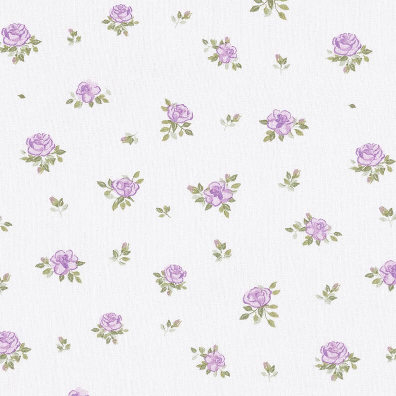 popeline di cotone rose delicate – lavanda/bianco,  image number 1