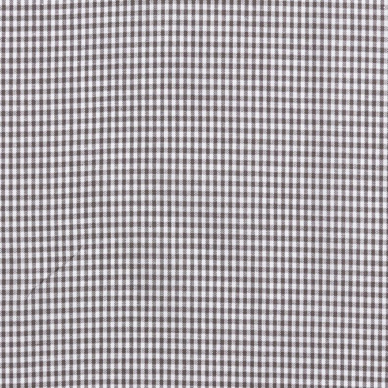 popeline di cotone Mini quadri – grigio pietra/bianco,  image number 1