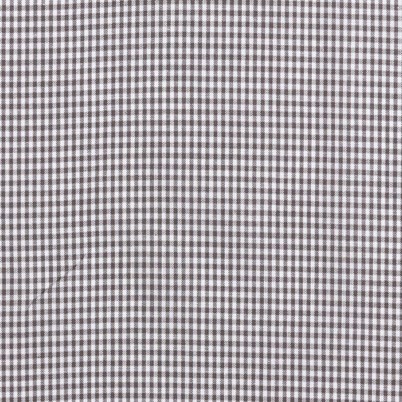 popeline di cotone Mini quadri – grigio pietra/bianco, image number 1