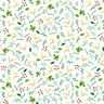 tessuto in cotone popeline Caprioli e rami – bianco lana/oro,  thumbnail number 1