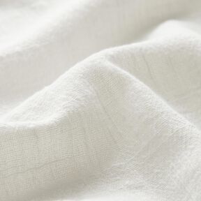 Tessuto di cotone con aspetto lino – bianco lana, 