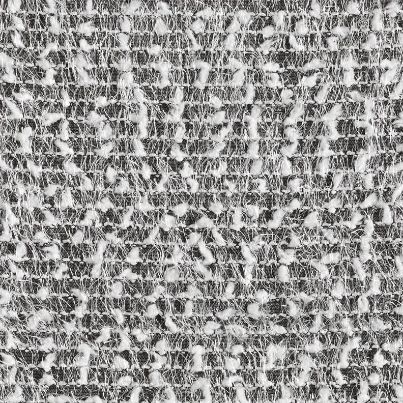 Tessuto in maglia con effetto filato – nero/bianco, image number 1