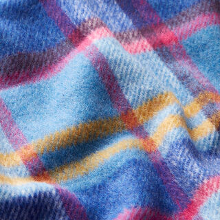 Cappotto in tessuto a quadri colorati – indaco/colore blu jeans, 