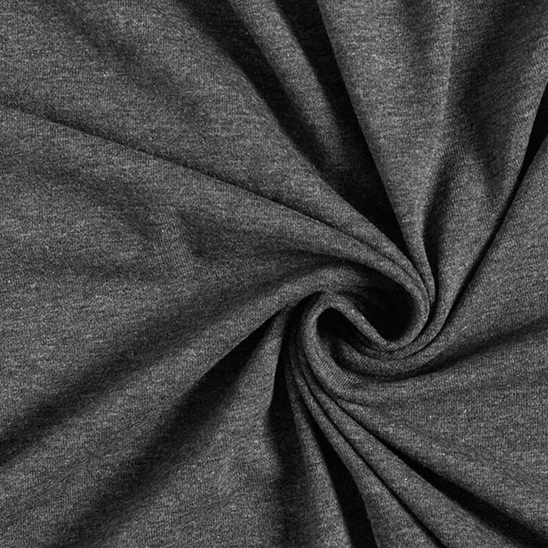 jersey di cotone medio mélange – antracite, image number 1