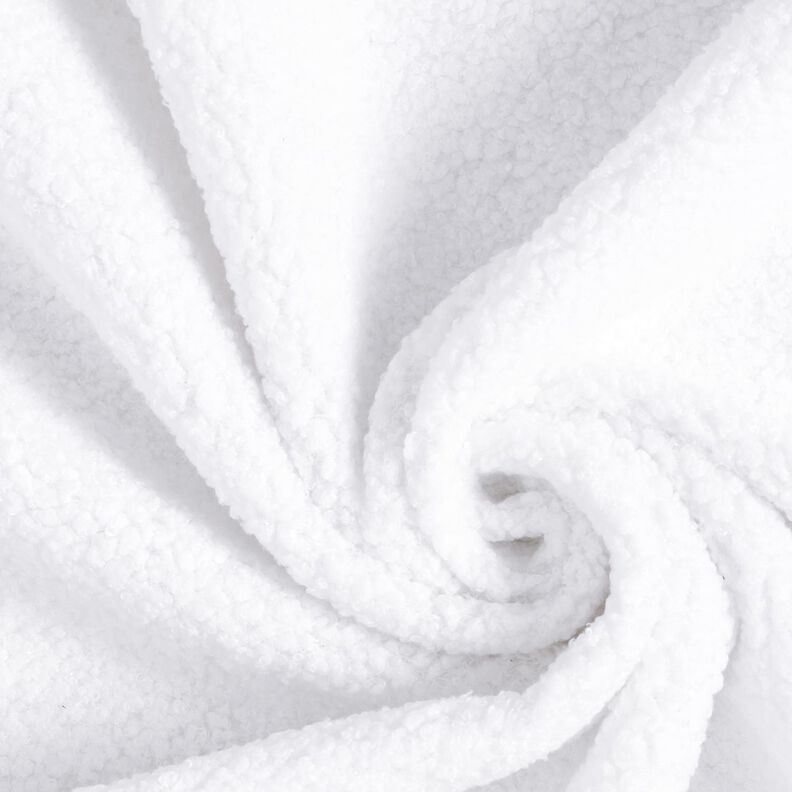 tessuto da tappezzeria Aspetto pelle di pecora – bianco, image number 1
