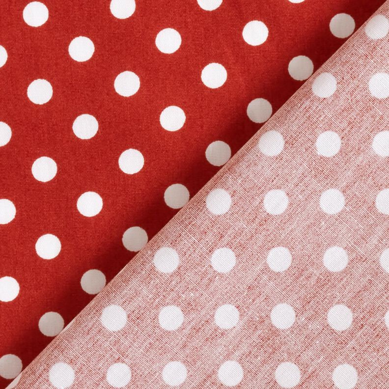 popeline di cotone Pois Polka – terracotta/bianco, image number 4