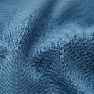 GOTS tessuto per bordi e polsini in cotone | Tula – colore blu jeans, 