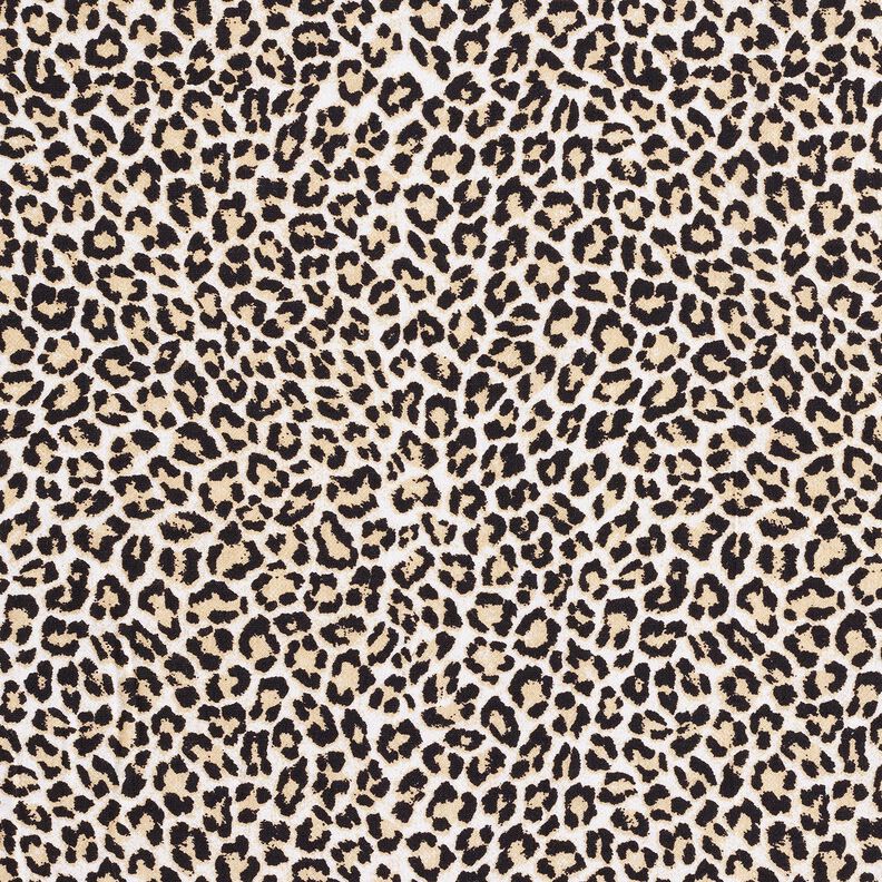 Tessuto misto viscosa con stampa leopardata – beige,  image number 1