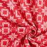 soffice tessuto in felpa, motivo norvegese – rosso/rosa,  thumbnail number 3