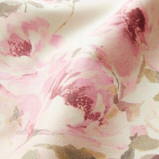cotone rivestito Petali di rosa – crema, 