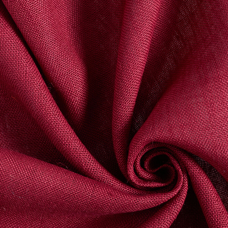 tessuto arredo Iuta tinta unita 150 cm – rosso scuro,  image number 1