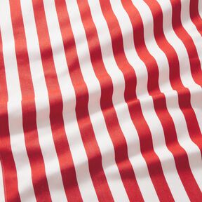 Outdoor Tessuto per sedia a sdraio Righe longitudinali 44 cm – rosso fuoco/bianco, 
