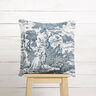 tessuto arredo mezzo panama toile de jouy – blu marino/bianco lana,  thumbnail number 8