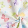 tessuto arredo mezzo panama Farfalle delicate – bianco/verde pastello,  thumbnail number 3