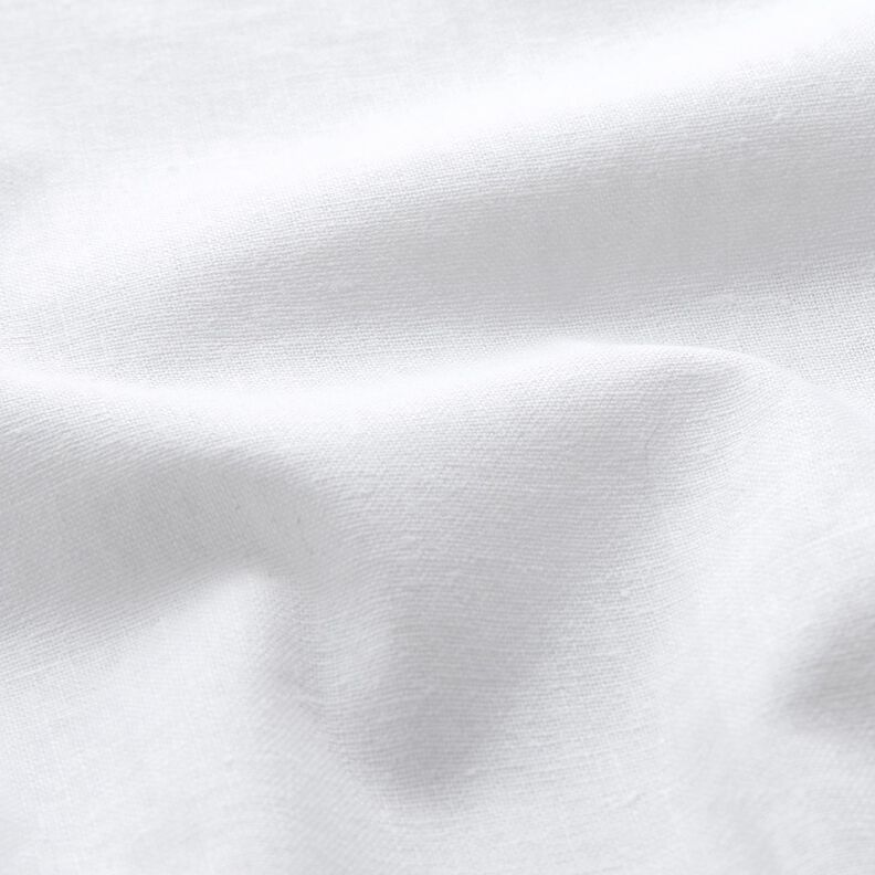 Misto lino-cotone lavato – bianco,  image number 2