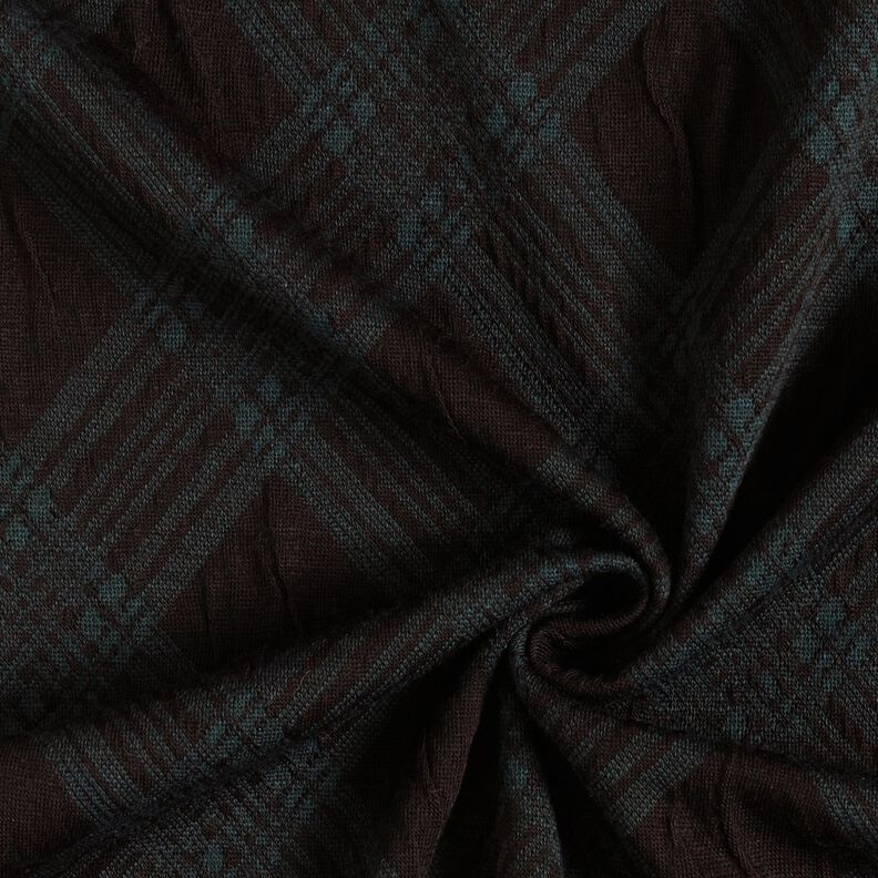 Tessuto jacquard modello Argyle – nero/verde abete, image number 4