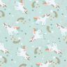 jersey di cotone Unicorno e arcobaleno – blu ghiaccio,  thumbnail number 1