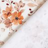 GOTS French terry, felpa estiva Fiori delicati – bianco/arancio pesca,  thumbnail number 4