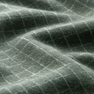 maglia jacquard garzata, quadri – grigio, 