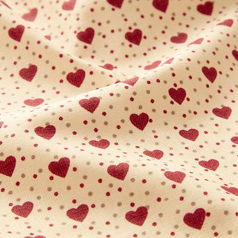 cotone rivestito cuori – beige chiaro/rosso, image number 3