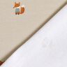 GOTS French terry, felpa estiva Volpe con maglione stampa digitale – mandorla,  thumbnail number 4