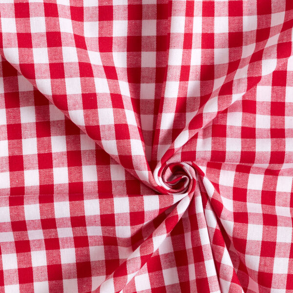 tessuto in cotone Vichy - 1 cm – peperoncino, image number 2