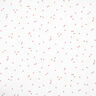 mussolina / tessuto doppio increspato Cuori sparsi – bianco/oro rosa,  thumbnail number 1