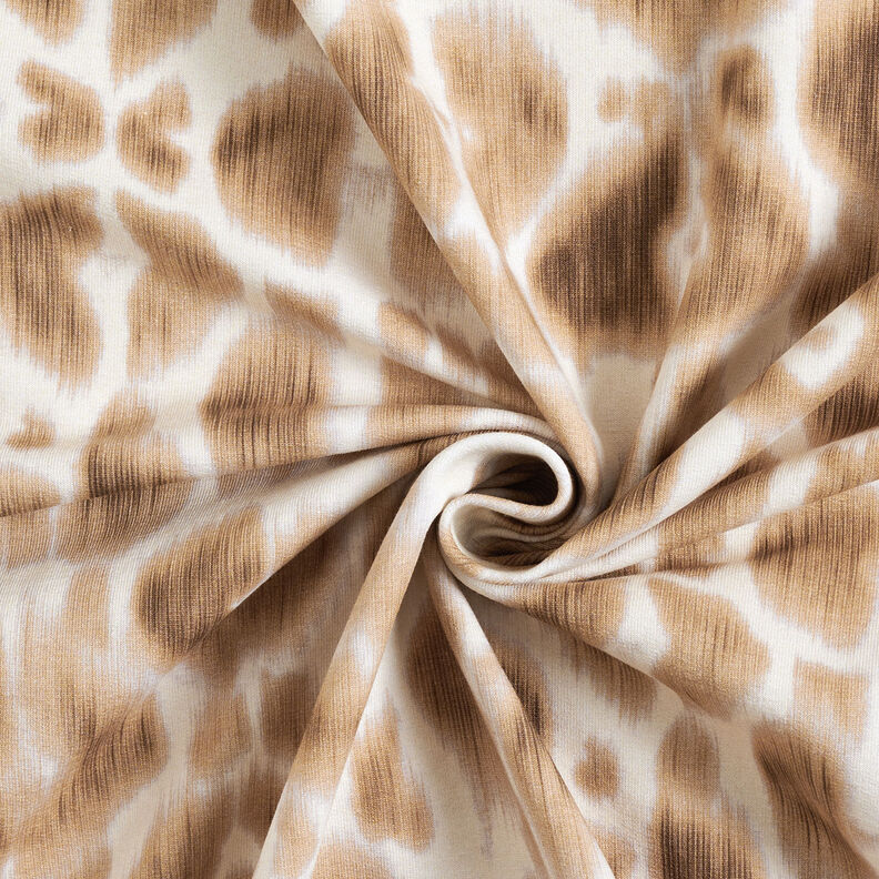 GOTS French terry Batik con motivo leopardato | TCC x LOOKS by Wolfgang Joop – marrone,  image number 5