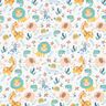 satin di cotone animali da safari – bianco/azzurro,  thumbnail number 1