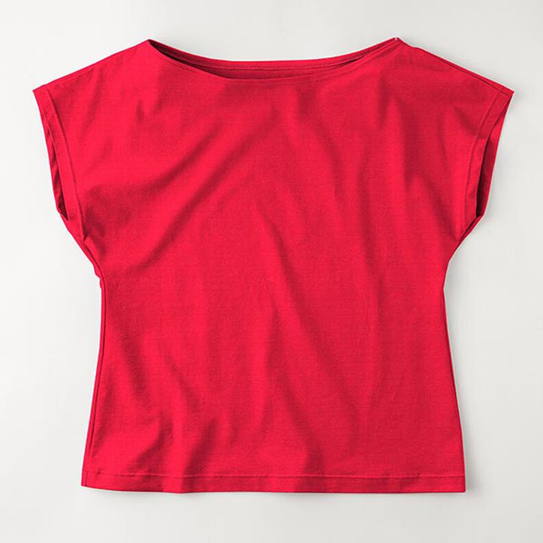 jersey di cotone medio tinta unita – rosso,  image number 8