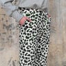 Leopardo delle nevi in velluto elasticizzato – avorio/nero,  thumbnail number 6