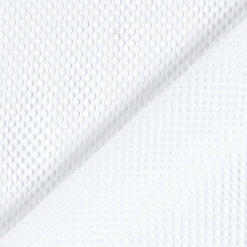 Tessuto a maglia grezzo funzionale – bianco,  image number 3