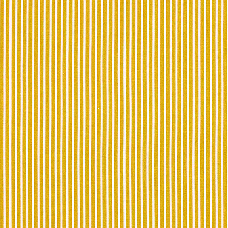 popeline di cotone strisce – senape/bianco,  image number 1