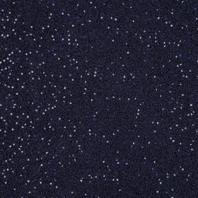 maglia bouclé paillettes tinta unita | Poppy Fabrics – blu notte, 