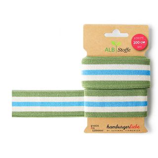 GOTS nastri jacquard bio STRIPE ME COLLEGE [200 cm | 3,5 cm] | Albstoffe | Hamburger Liebe, 