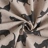 tessuto arredo mezzo panama Gatti – nero,  thumbnail number 3