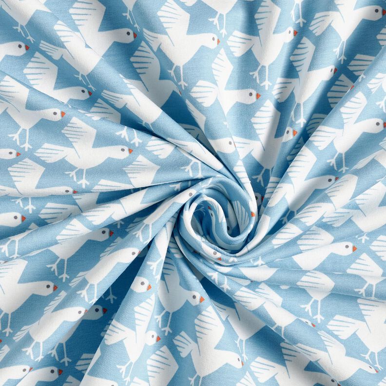 felpa garzata Dolci gabbiani – azzurro/bianco, image number 3
