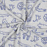 felpa Animali da safari | by Poppy – grigio argento/blu reale,  thumbnail number 3
