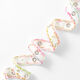 Nastro tessuto occhielli e perline [25 mm] – bianco/pink,  thumbnail number 1