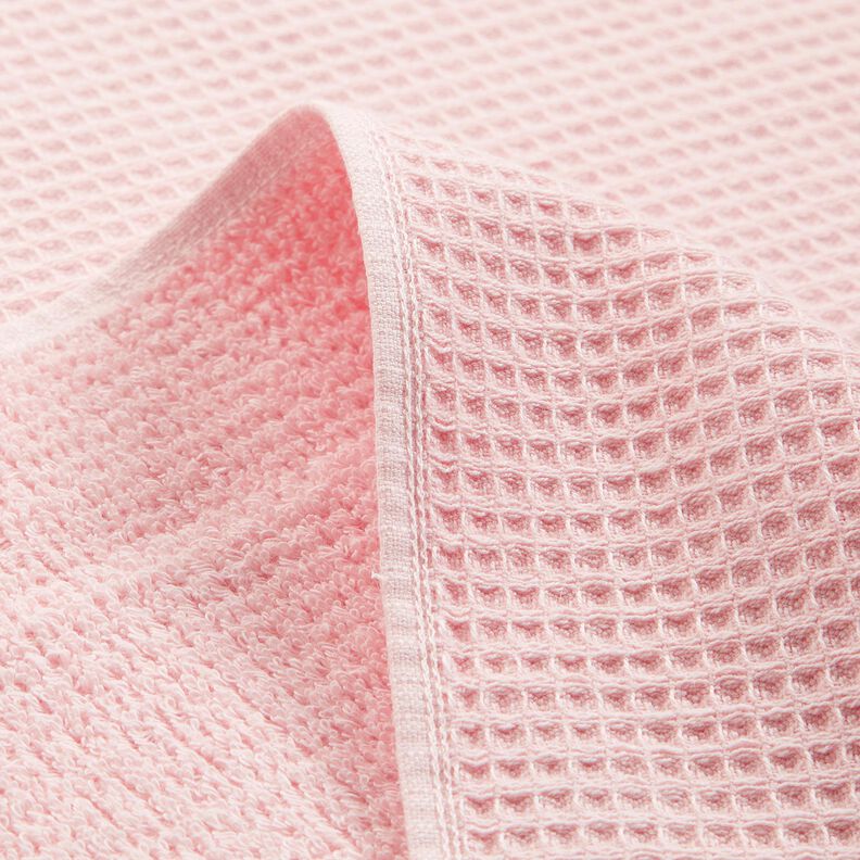 tessuto in spugna/piqué nido d’ape tinta unita – rosé,  image number 5