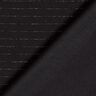 Tessuto elasticizzato per pantaloni, glitterato, gessato – nero/argento effetto metallizzato,  thumbnail number 4