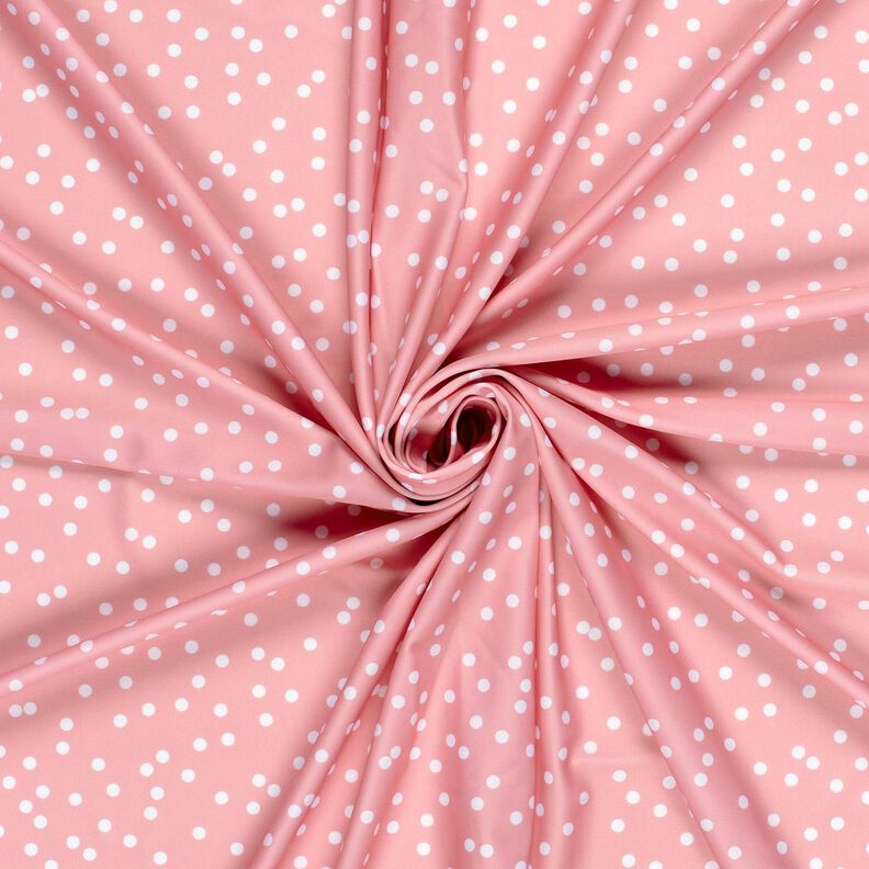 tessuto per costumi da bagno UPF50 piccoli pois – rosa/bianco,  image number 3