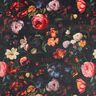 velluto arredo Fiori romantici – antracite/rosé,  thumbnail number 1