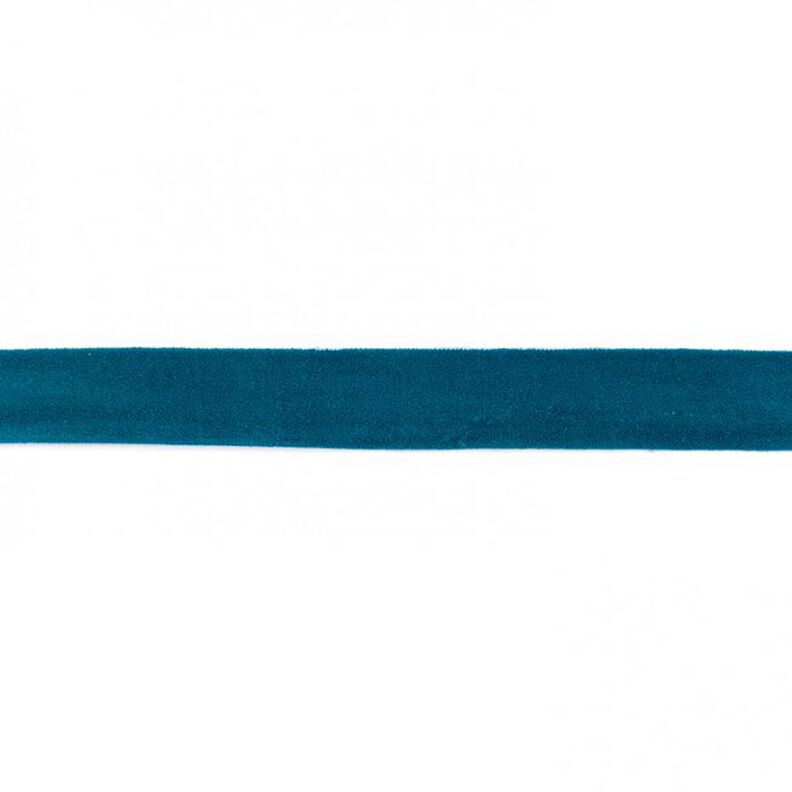 Fettuccia elastica  opaco [20 mm] – petrolio chiaro,  image number 1