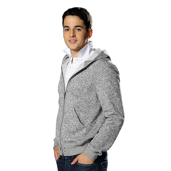 Pile maglia grigio chiaro Perfetto per Giacche