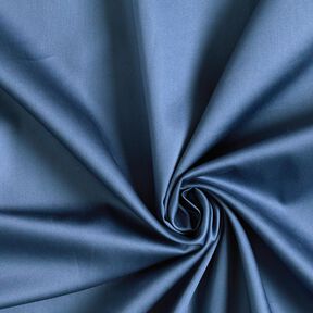 satin di cotone tinta unita – colore blu jeans, 