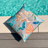 Tessuti da esterni canvas foglie tropicali – corallo,  thumbnail number 6