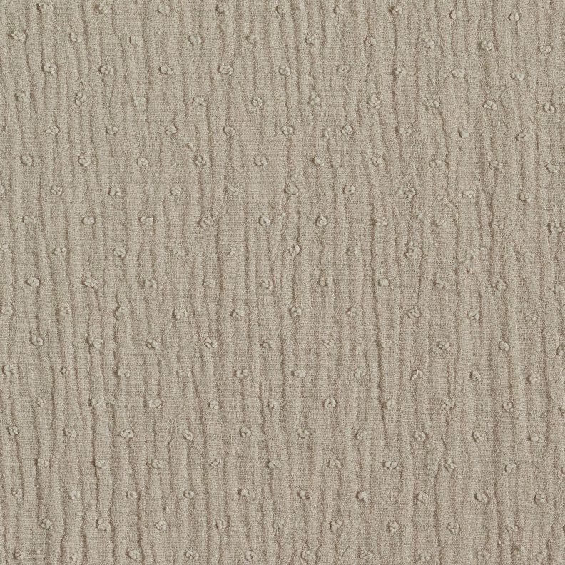 mussolina / tessuto doppio increspato dobby – beige,  image number 1