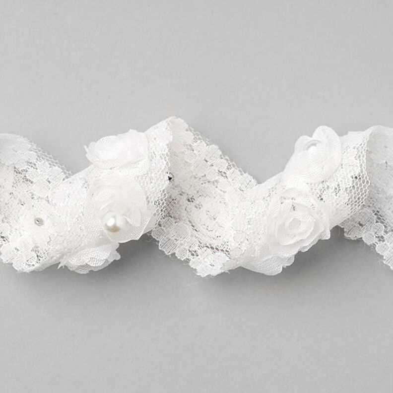 bordura fiorita [30 mm] - bianco,  image number 2