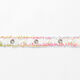 Nastro tessuto occhielli e perline [25 mm] – bianco/pink,  thumbnail number 2